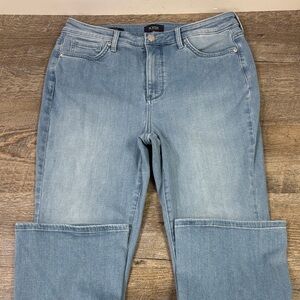 NYDJ Slim Bootcut Jeans – Sure Stretch + Lift Tuck Technology Size 10 Light Wash
